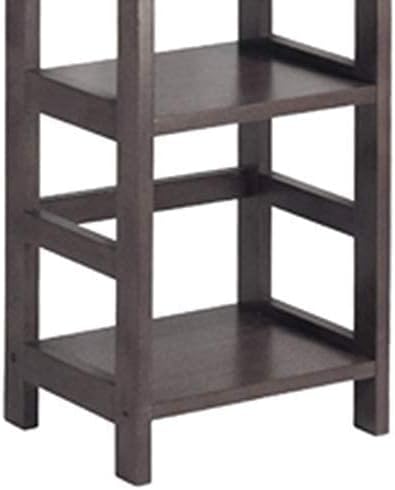 Winsome 4 tier Wood Leo model name Shelving, Small, Espresso