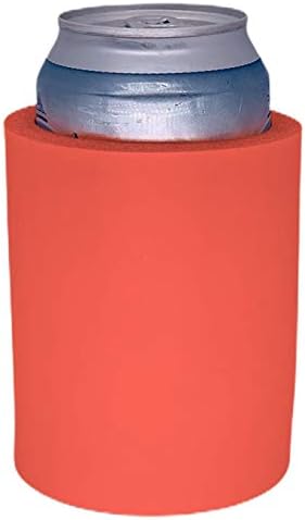 Blank Thick Foam Old School Can Cooler (2 Pack, Pink)