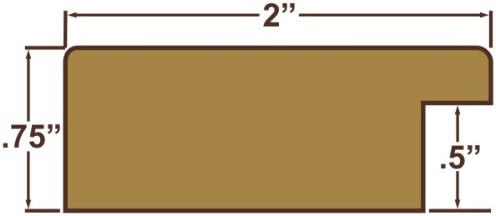 Craig Frames 12x18 Old World Gold Picture Frame for Posters and Photos | Lightweight shatter resistant acrylic facing with a rigid backing board, made in the USA