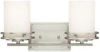 Kichler Hendrik 14.5" 2 Light Vanity Light with Light Umber Etched Glass Olde Bronze®