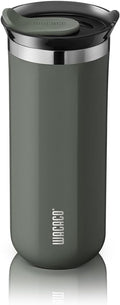 WACACO Octaroma Grande Vacuum Insulated Coffee Mug, 15 fl oz (435ml), Double-wall Stainless Steel Travel Tumbler With Drinking Lid, Dim Grey