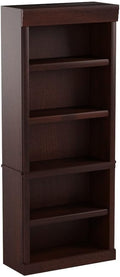 Sauder Heritage Hill Library/Book shelf, L: 29.80" x W: 12.99" x H: 71.26", Classic Cherry finish