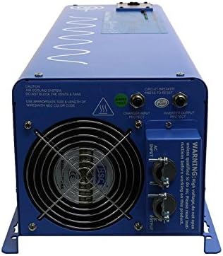 AIMS Power 6000 Watt 48 VDC Pure Sine Inverter Charger 120 & 240 Split Phase VAC Output 60A Charger 40A Transfer Switch PICOGF60W48V240VS