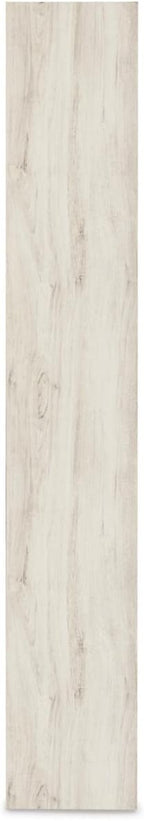 Signature Design by Ashley Bellaby Farmhouse Pier with 3 Adjustable Shelves, Whitewash