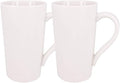 2 Pack 20 OZ Coffee Cup Simple Pure White Ceramic Cup Plain Large Tall White Ceramic Milk Tea Coffee Mug with Handle