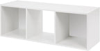 PACHIRA E-Commerce Wooden Storage Cubes Bookcase, Unit Shelf, Closet Cabinet, Organizer Rack in Living Room, Bedroom, Study, 3 Cube, White