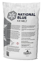 National Blue Snow Salt Ice Melt 20lb Bag - Fast Acting Ice Melter - Pet, Plant and Concrete Friendly, Environmentally Safe - Free of Magnesium Chloride - Melts to -15°F