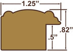 Craig Frames 59504100 4 by 10-Inch Picture Frame, Wood Grain Finish, 1.25-Inch Wide, Honey Oak