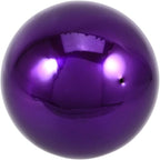 Happyyami Stainless Steel Mirror Reflective Ball Purple Gazing Ball for Garden Decor 15Cm Outdoor Accent 2Pcs Set