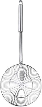 Spider Strainer Skimmer, Swify Stainless Steel Asian Strainer Ladle Frying Spoon with Handle for Kitchen Deep Fryer, Pasta, Spaghetti, Noodle, 7 Inch