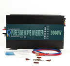 WZRELB 3000W 12V 120V Pure Sine Wave Solar Power Inverter Homeuse DC to AC System