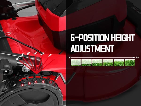 Powersmart 80V 21IN Brushless Cordless Lawn Mower Battery Lawn Mower with 6.0Ah Battery and Charger