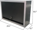 Wall Mounted Cabinet with Removable Shelf,2 Layers Hanging Cabinet,Storage Organizer for Garage Warehouse