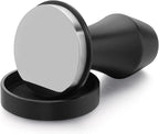 Normcore V4 Coffee Tamper 53.3mm - Spring-Loaded Tamper - Barista Espresso Tamper with 15lb / 25lb / 30lbs Replacement Springs - Anodized Aluminum Handle and Stand - Flat Base, Black