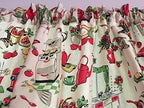 Vintage Kitchen Valance Topper Window Curtain Treatment 42W x 14L, 100% Cotton, Rod Pocket