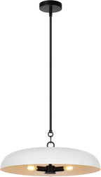 LamQee 20 Inch Oversized Large Pendant Lights, 3-Lights Textured White Modern Dome Chandelier, Rustic Metal Pendant Lighting Fixture Ceiling Hanging for Kitchen Island, Dining Room Over Table, Bar