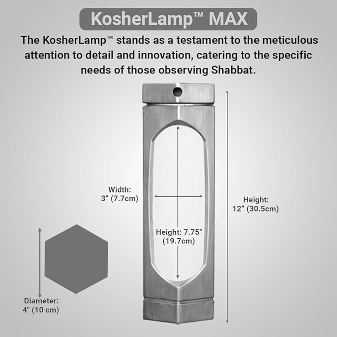 KosherLamp™ Max - Steel by KOSHER INNOVATIONS™