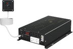WZRELB Pure Sine Wave Power Inverter 3000W 12VDC to 120VAC 6000W Peak Dual AC Outlets &2× 2.4A USB Port &Hardwire Terminal with 16ft Remote Conrtol Off-Grid Solar Converter RV Trucks (VC300012U5WD-1)
