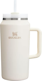 STANLEY Quencher H2.0 Flow State Tumbler, 64 oz, Cream 2.0 | Handle and Straw | 3-Position Lid | Large Capacity for Travel & Sports| Insulated Stainless Steel Cup | BPA-Free