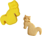 Cats Coffee Cup Cookie Stamp Easy Dishwasher Safe for Professional and Home Bakers Alike Cats Shape Cookie Stamp
