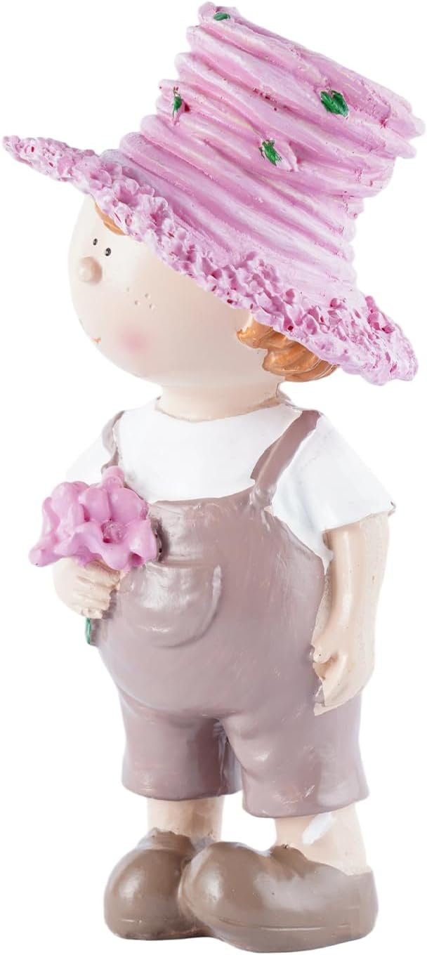 Outdoor Garden Couple Figurines - Boy and Girl Statues, Ideal for Patio, Lawn & Garden Decor, Valentine's Day Home Ornament, for Parents and Friends