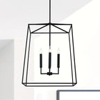 Capital Lighting 537643MB Thea Lantern Foyer Pendant, 4-Light 240 Total Watts, 28" H x 22" W, Matte Black