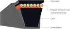 LTA Replacement Belt Auger Drive 1/2" x 39" for Ariens 07232500 ST520, ST524, ST624, ST624E, ST724, ST724E and ST5520E Snowblowers