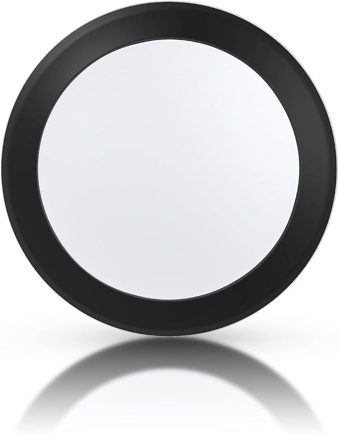 ECOELER 5/6 Inch Dimmable LED Disk Lights, 16.5W Black Surface Mount Ceiling Downlight, 1100lm 3000K Warm White, Low Profile Flush Mount Ceiling Lights for J-Box or Recessed Can, ETL-Listed