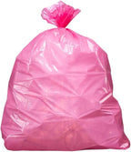 Plasticplace 12-16 Gallon Trash Bags │ 1.2 Mil │ Pink Garbage Can Liners │ 24” x 31” (250 Count)