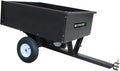 Yard Commander - 400LB Heavy Duty Tow Behind ATV Trailer Steel Dump Cart - 10-Cubic Feet Capacity - Garden Utility Trailer - Trailers with Removable Tailgate for Riding Lawn Mower Tractor