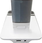 Stand Up Desk Store LED Desk Lamp with Wireless Charging Pad (White Housing, 500 Lumen LED, 10W Qi Wireless Charger, 5V/1A USB Output)