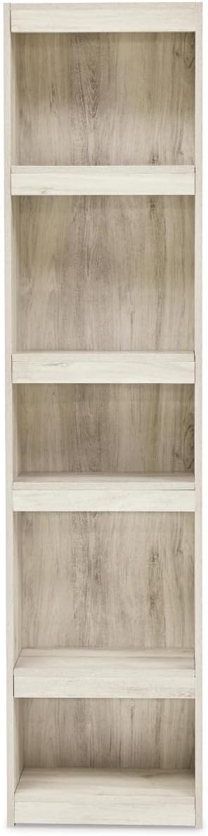 Signature Design by Ashley Bellaby Farmhouse Pier with 3 Adjustable Shelves, Whitewash