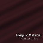 Easy-Going Blackout Curtains for Bedroom, Solid Thermal Insulated Grommet and Noise Reduction Window Drapes, Room Darkening Curtains for Living Room, 2 Panels (42x54 in, Wine)