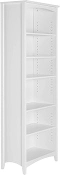 Camaflexi Shaker Style Bookcase, 72", White