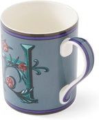 Spode Kit Kemp 12oz Mug in Fine China, H Initial - Custom Coffee Cup for Hot Beverages, Personalized Gift Idea for Her, Him, Friends, Coffee Lovers - Stylish Letter Mug for Daily Use, Dishwasher Safe