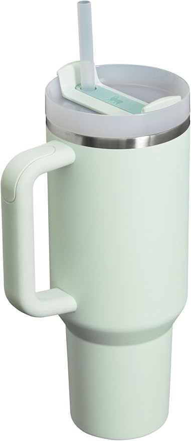 STANLEY Quencher H2.0 Flow State Tumbler, 40 oz, Mist | Handle and Straw | 3-Position Lid | Cup Holder Compatible for Travel | Insulated Stainless Steel Cup | BPA-Free