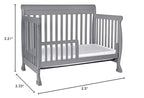 DaVinci Kalani 4-in-1 Convertible Crib in Grey, Greenguard Gold Certified