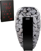 GL4 Outdoor Sauna Kit, Garden Luxury-Series Outdoor DIY Sauna Kit, Thermo-Spruce, up to 4 Persons Bundles (Sauna Heater and Sauna Stones Included) (Harvia Spirit SP60E - WiFi Xenio)