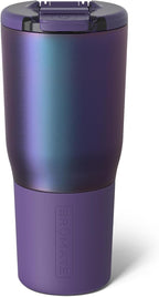 BrüMate Nav 25oz 100% Leak Proof Insulated Travel Tumbler with Magnetic BevLock™ Lid - Double Wall Cup-Holder Friendly Stainless Steel Mug (Dark Aura)