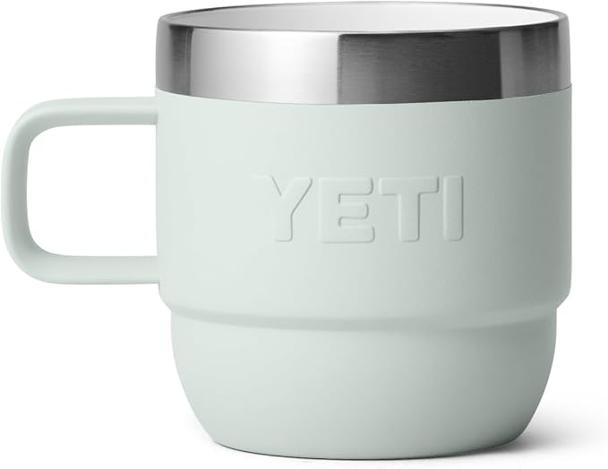 YETI Rambler 6 oz Stackable Mug, Stainless Steel, Vacuum Insulated Espresso/Coffee Mug, 2 Pack