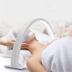 LED Half Moon Light, 25W Desktop LED Light 3000K to 6500K Desktop Beauty Lamp LED Half Moon Light Half Moon Beauty Lamp Half Moon Shaped Adjust Brightness Eyelash Beauty Lamp, White half moon light
