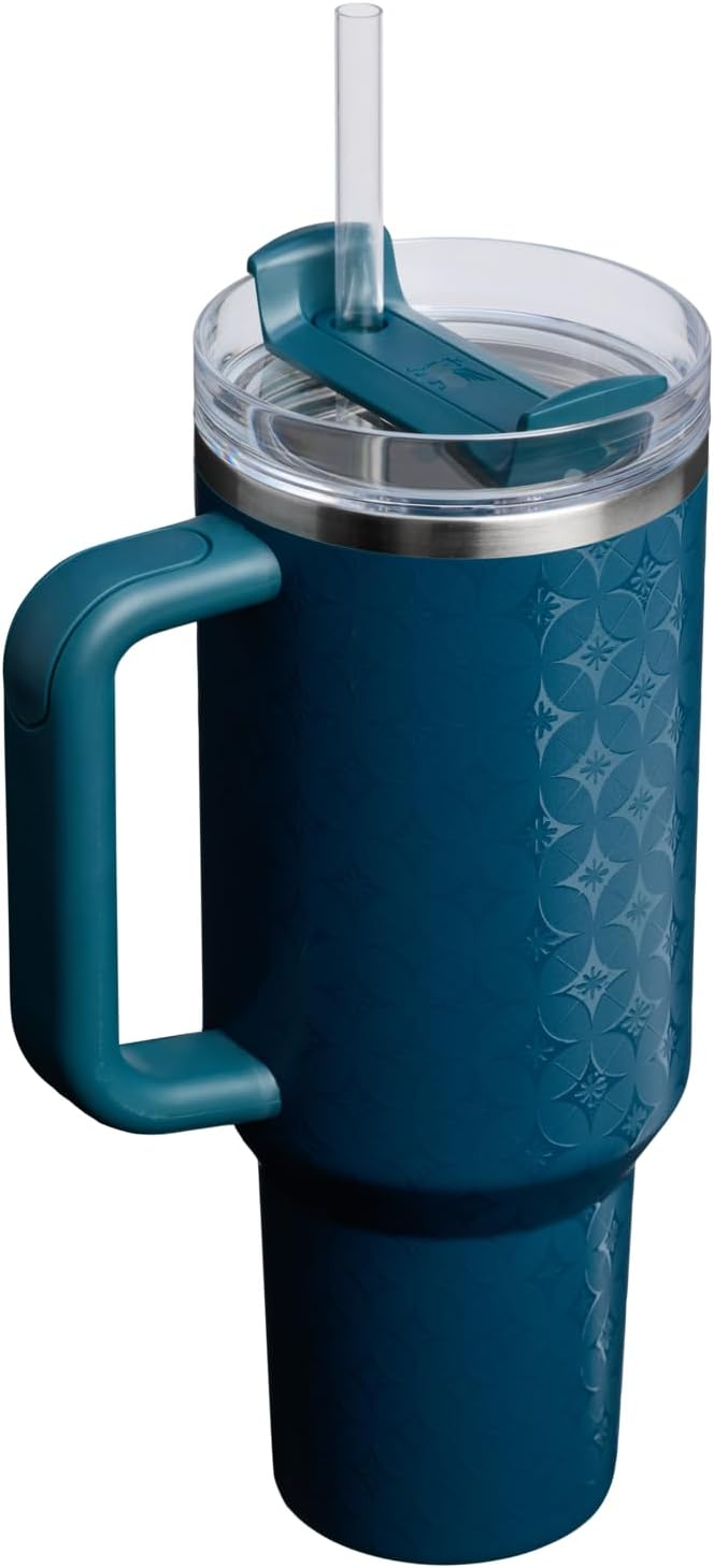 STANLEY Quencher H2.0 Flow State Tumbler, 40 oz, Ponderosa Star | Handle and Straw | 3-Position Lid | Cup Holder Compatible for Travel | Insulated Stainless Steel Cup | BPA-Free