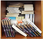 Bookshelf Innovation Made in Japan, Manga organizing kit (3Levels, Black)