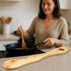 Butter knife - Handmade from Nordic untreated Juniper wood - Unique Heart Shape Handle