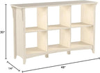 Bush Furniture Salinas 6 Cube Organizer in Antique White