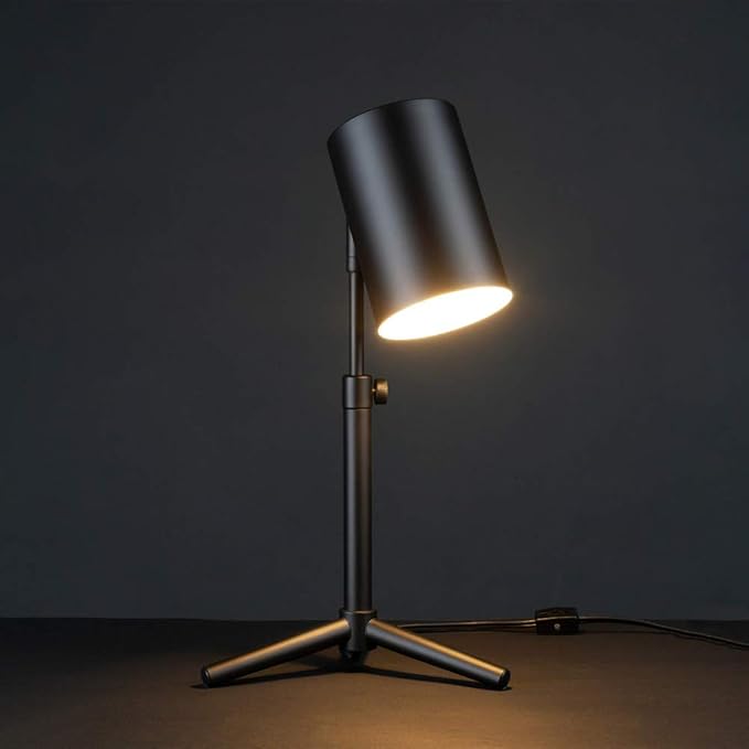 Globe Electric 52899 Pratt Desk Lamp, 18 in 1-Light, Matte Black Tripod Base