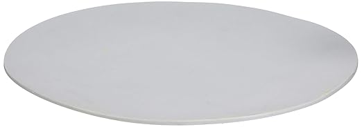 Carlisle FoodService Products Ridge Reusable Plate Rimless Plate for Home and Restaurant, Melamine, 9 Inches, Cement