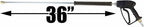 Giant 5000 PSI Pressure Washer Gun 21250B with 36in. Stainless Steel Deluxe Wand