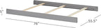 Oxford Baby Harper Full Bed Conversion Kit for 4-in-1 Convertible Crib, Dove Gray, GreenGuard Gold Certified