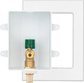 (1 Pack) Lidertik 1/2 inch CPVC Connect Pre-Assembled Ice Maker Outlet Box Valve 1/4 inch Recessed Refrigerator Water Line Wall Box with Shut Off Valve LI-ZBQH-540
